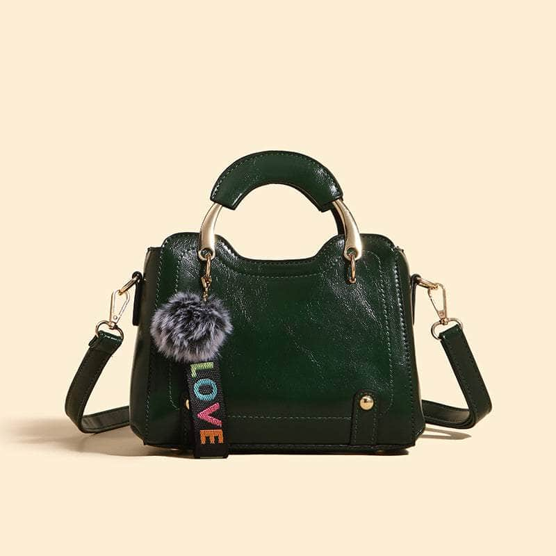 Retro One Shoulder Leather Handbag