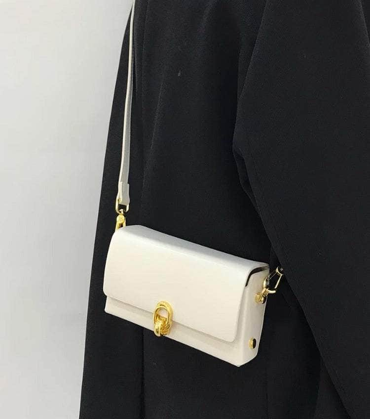 Retro Sleek Shoulder Leather Bag