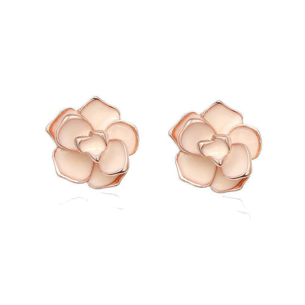 Rose Floral 3D Vintage Earrings