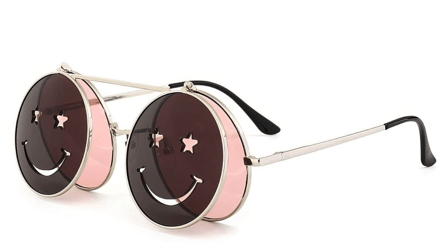 Round Flip Sunglasses
