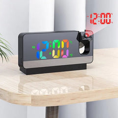 180° Rotating Projection Alarm Clock