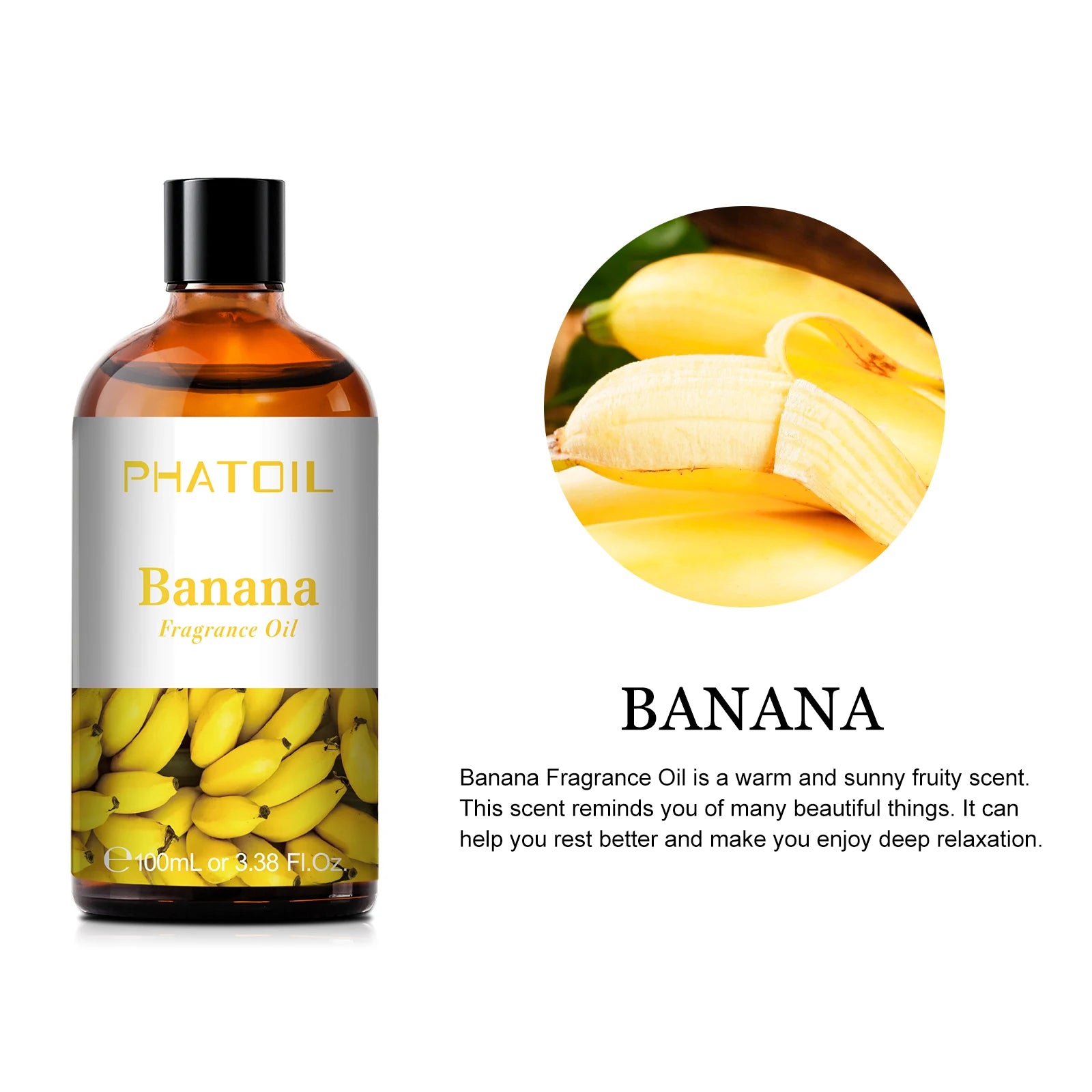 100ml Coconut Fragrance Oil: Candle and Soap Making with Mango, Apple, Banana, Grape, Cherry, Watermelon, Lemon, Passion Fruit Flavoring Banana / 100ml / United States