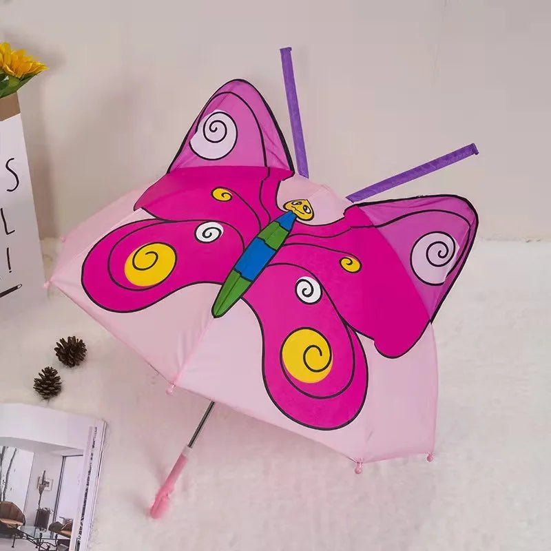 Creative Long-Handled 3D Ear Modeling Kids Umbrella 17