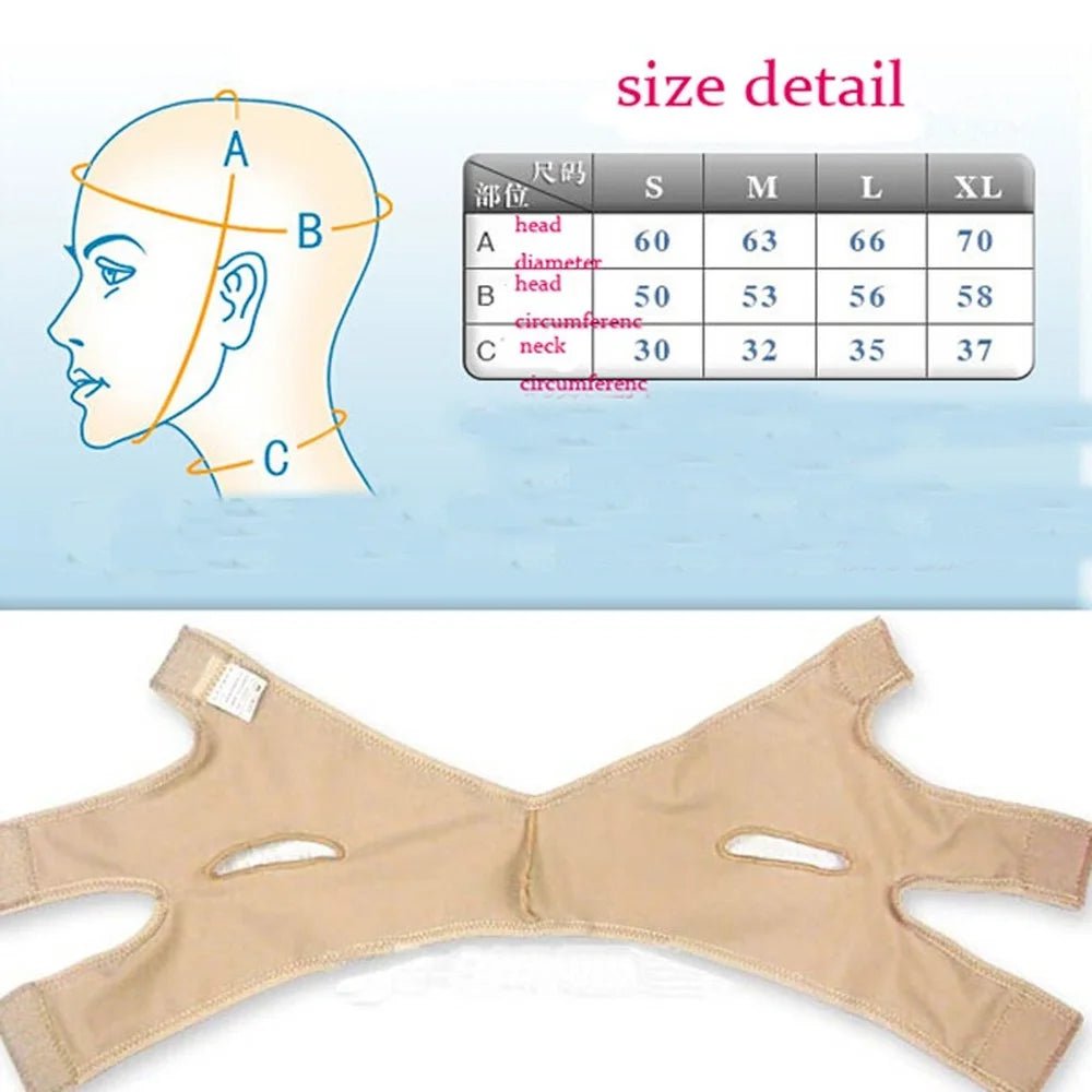 Elastic Face Slimming Bandage, V Line Face Shaper, Women's Chin and Cheek Lift-Up Belt, Facial Massage Strap