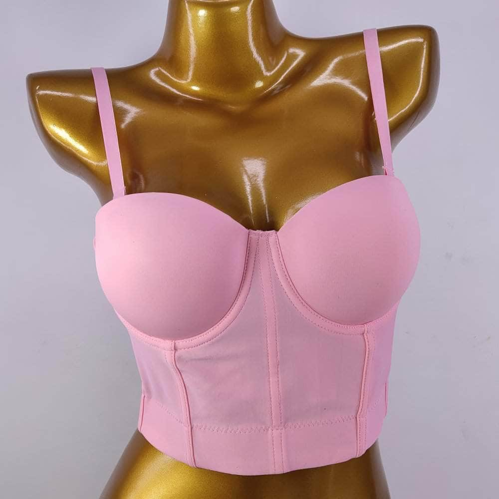 Solid Color Bustier Cami Top Bralette