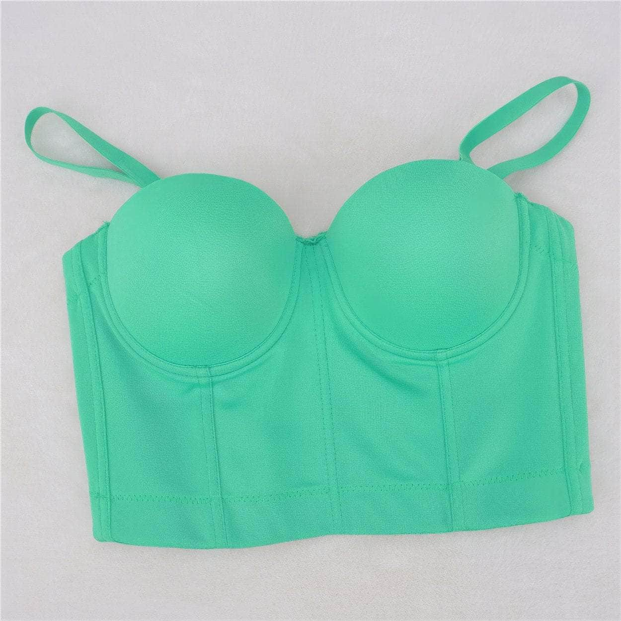 Solid Color Bustier Cami Top Bralette