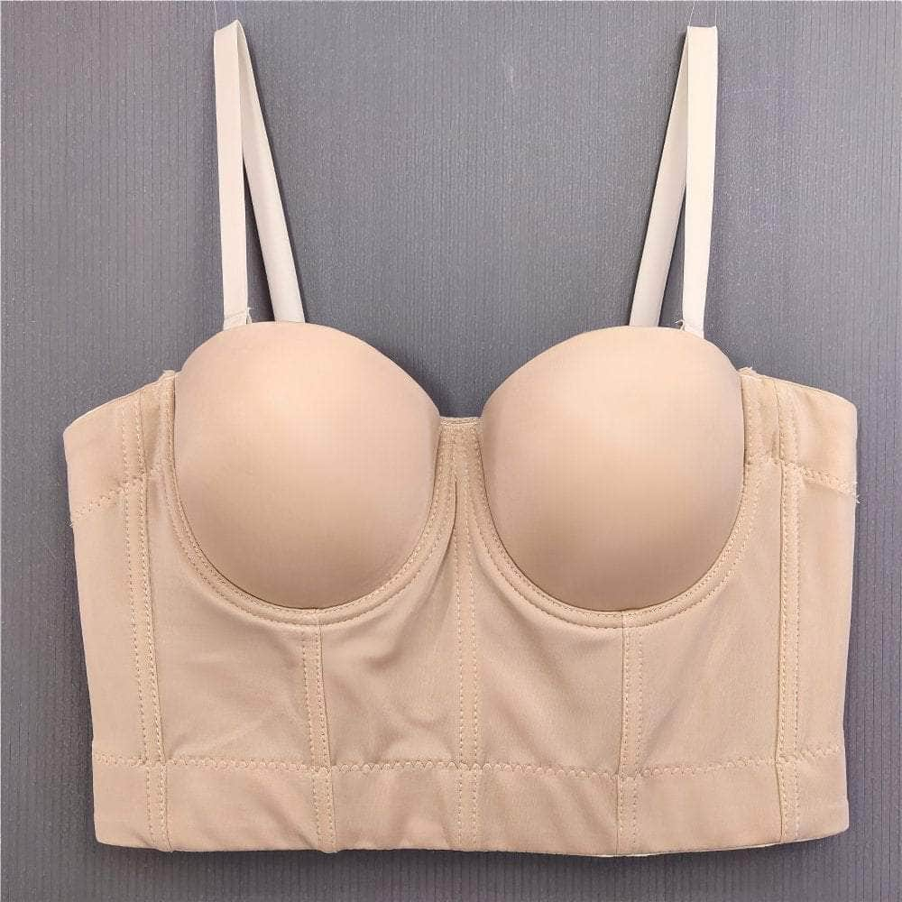 Solid Color Bustier Cami Top Bralette