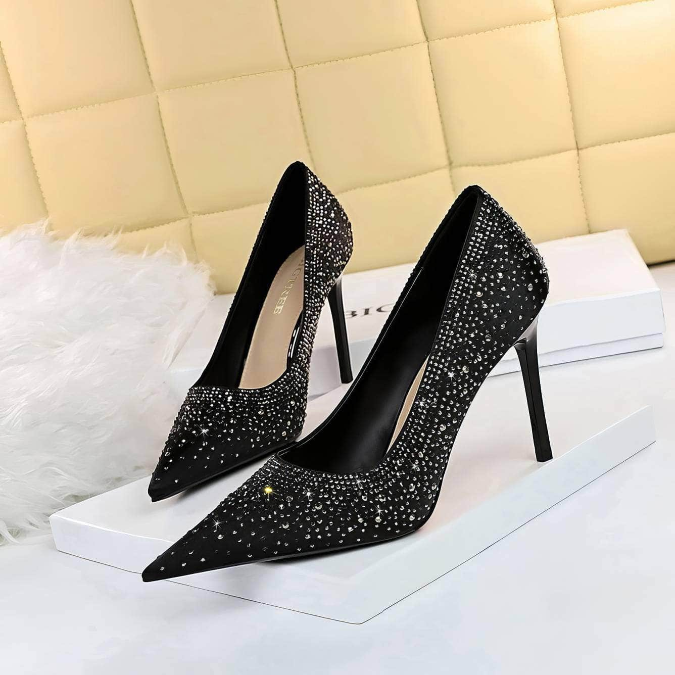 Sparkle Rhinestone Diamante High Heels