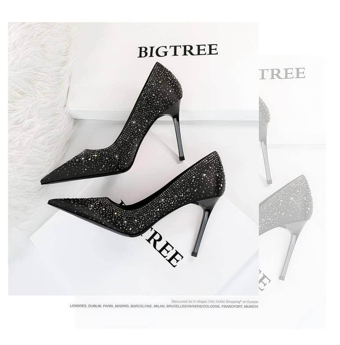 Sparkle Rhinestone Diamante High Heels