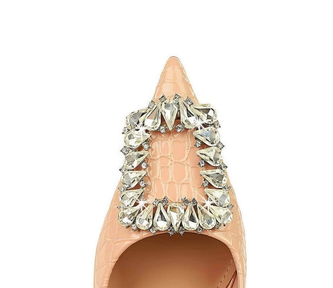 Sparkly Rhinestone Embellished Court Heels