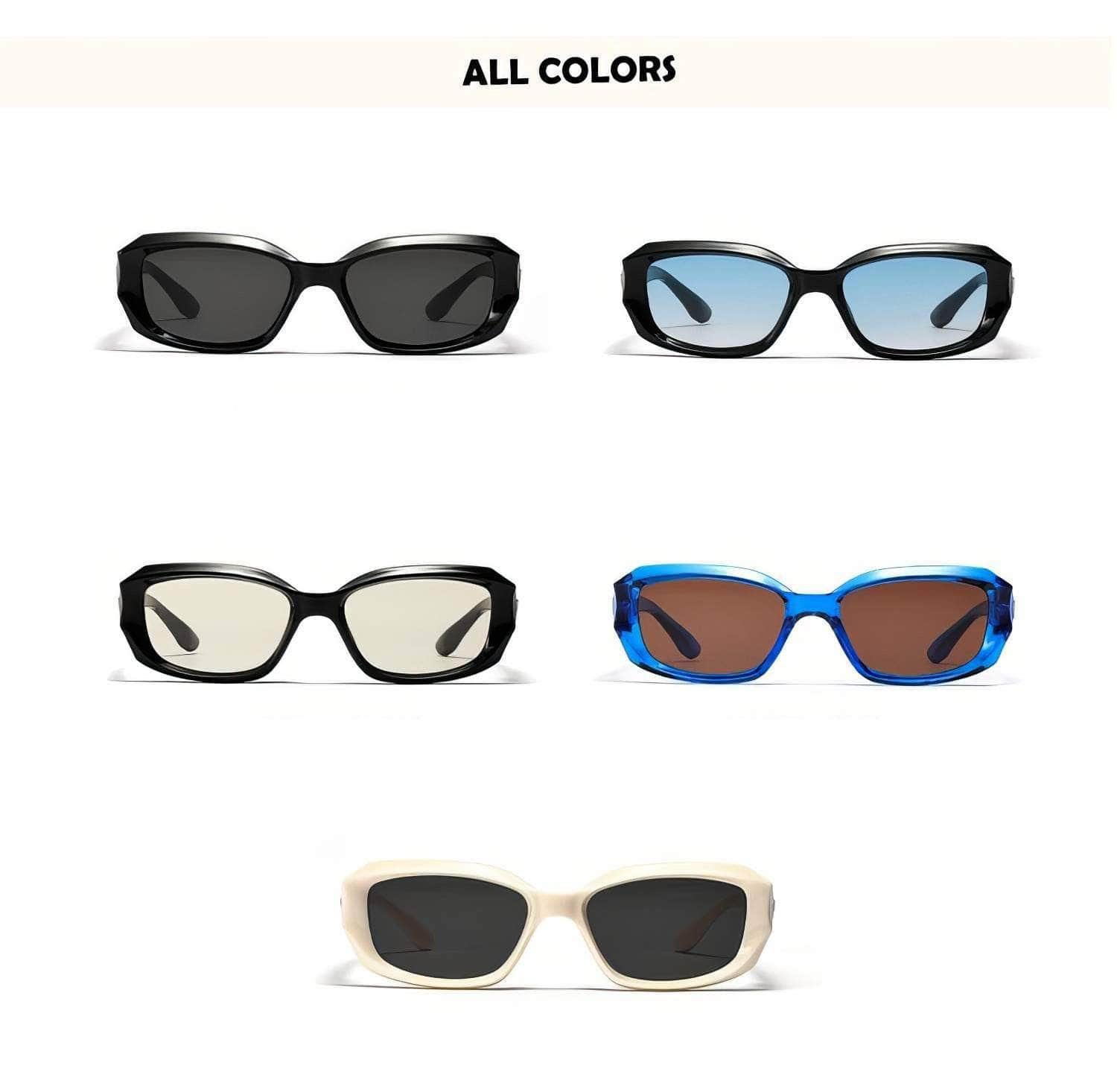 Trendy Clear Frame Sunglasses