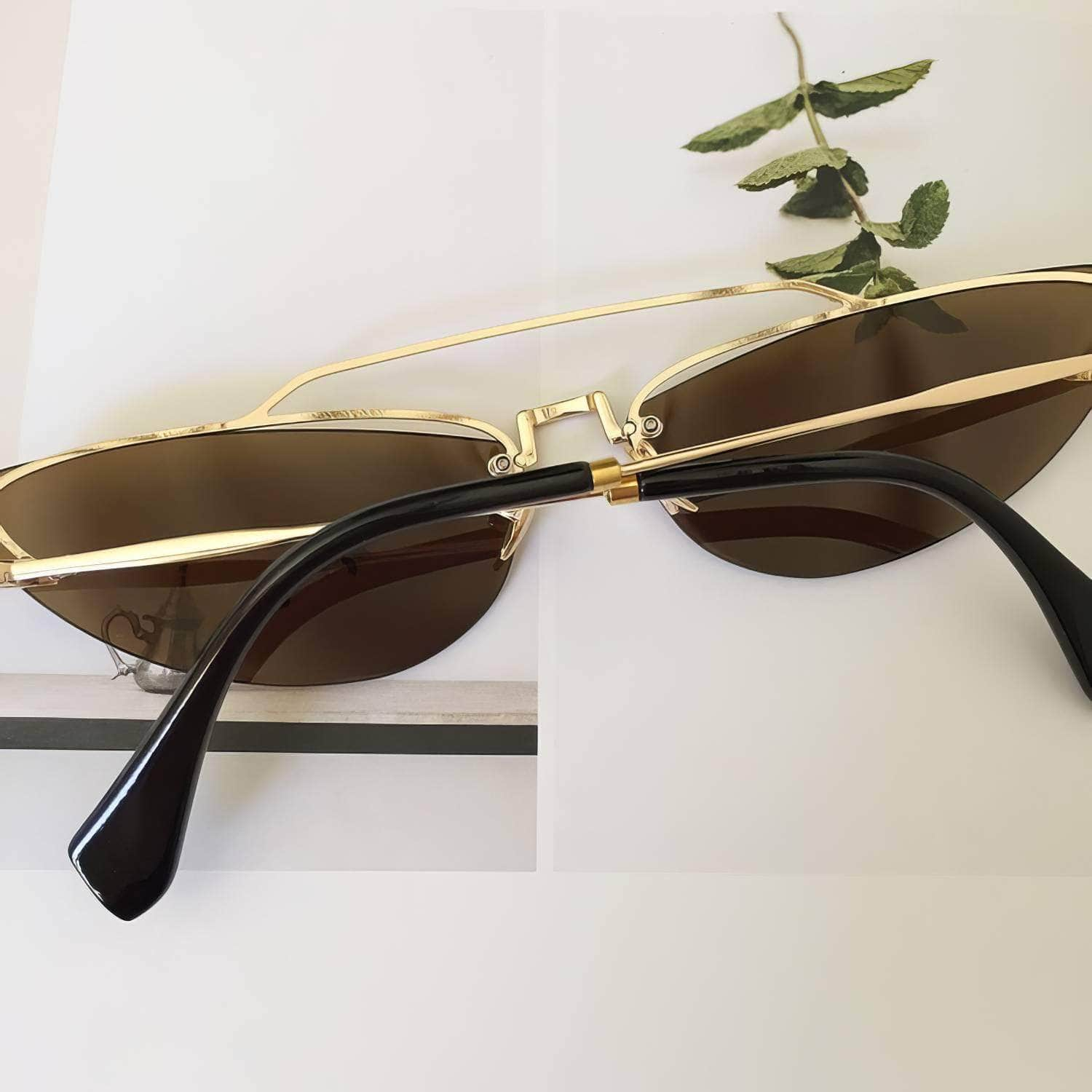 Vintage Metal Cat Eye Sunglasses