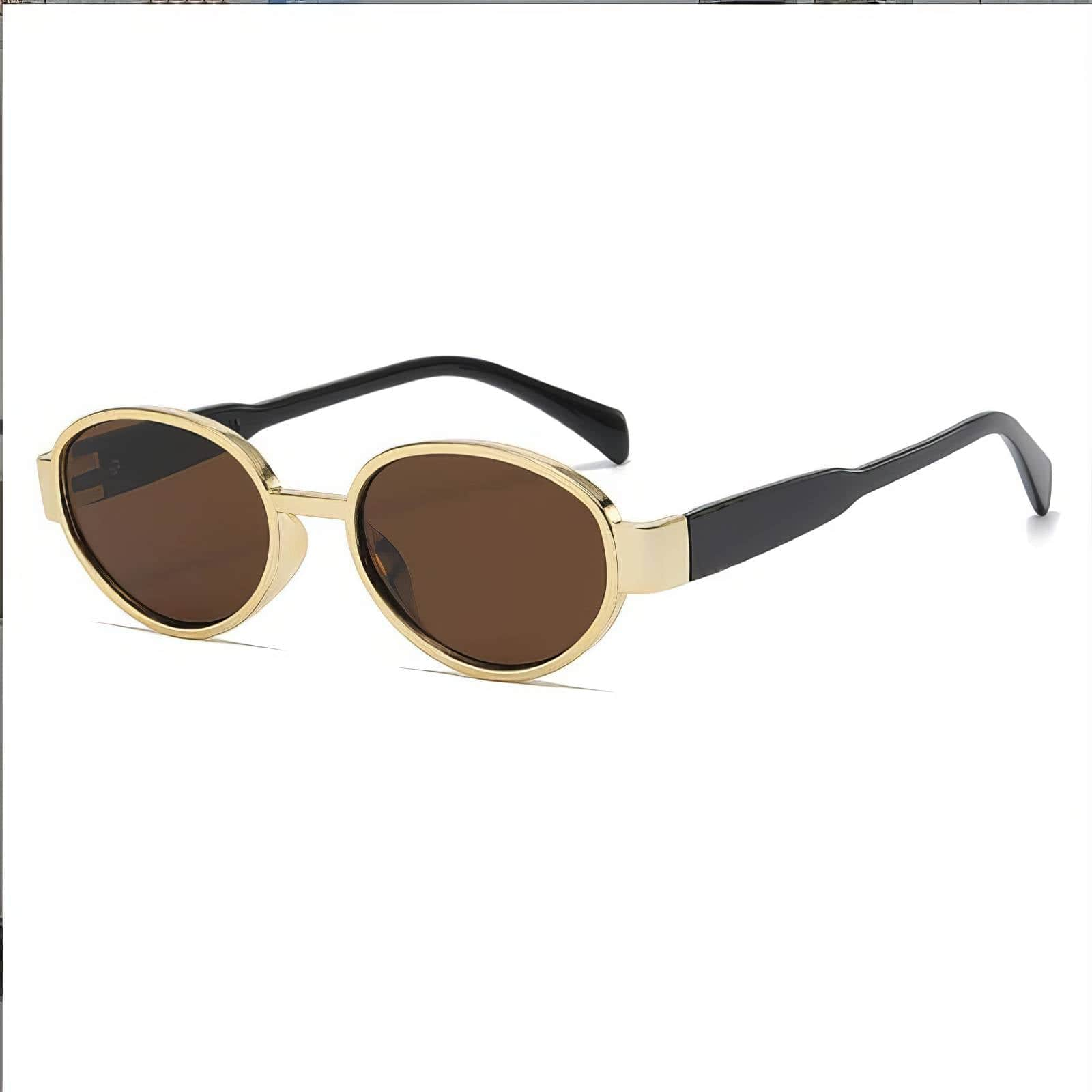 Vintage Oval Frame Sunglasses