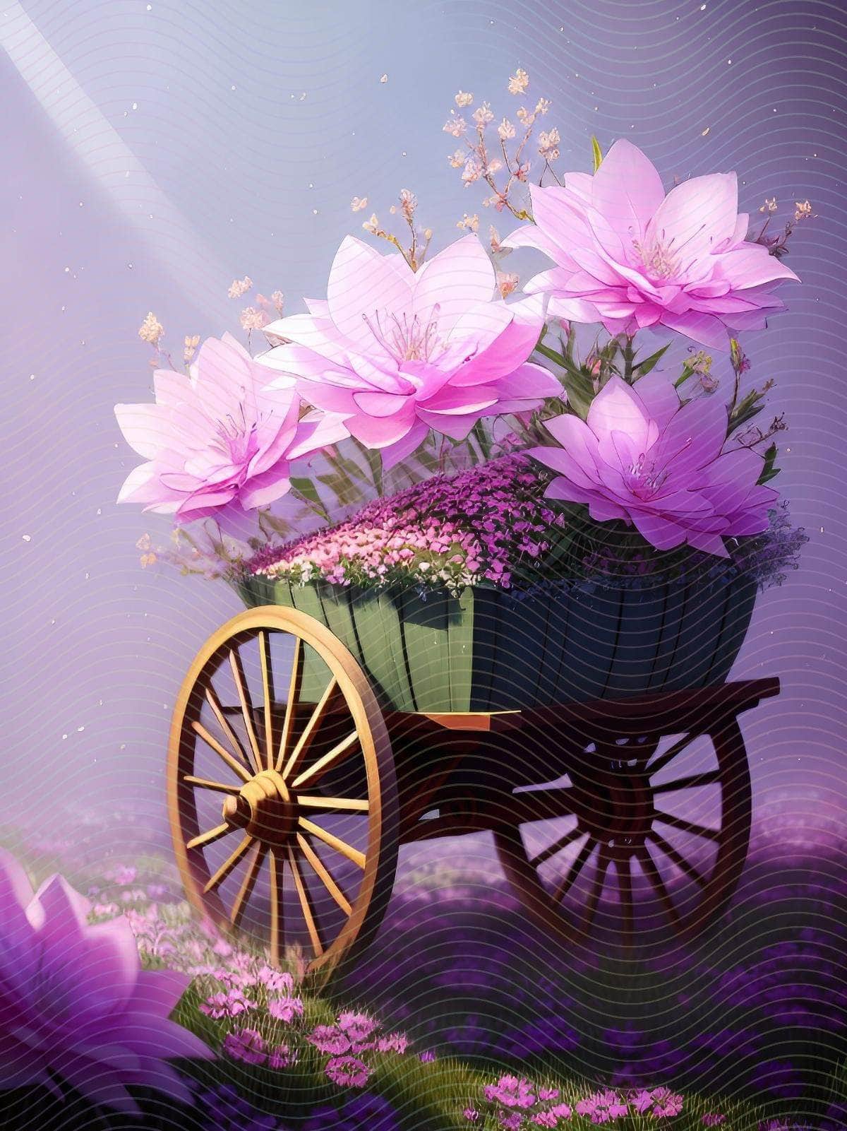 A Carriage with Flowers
