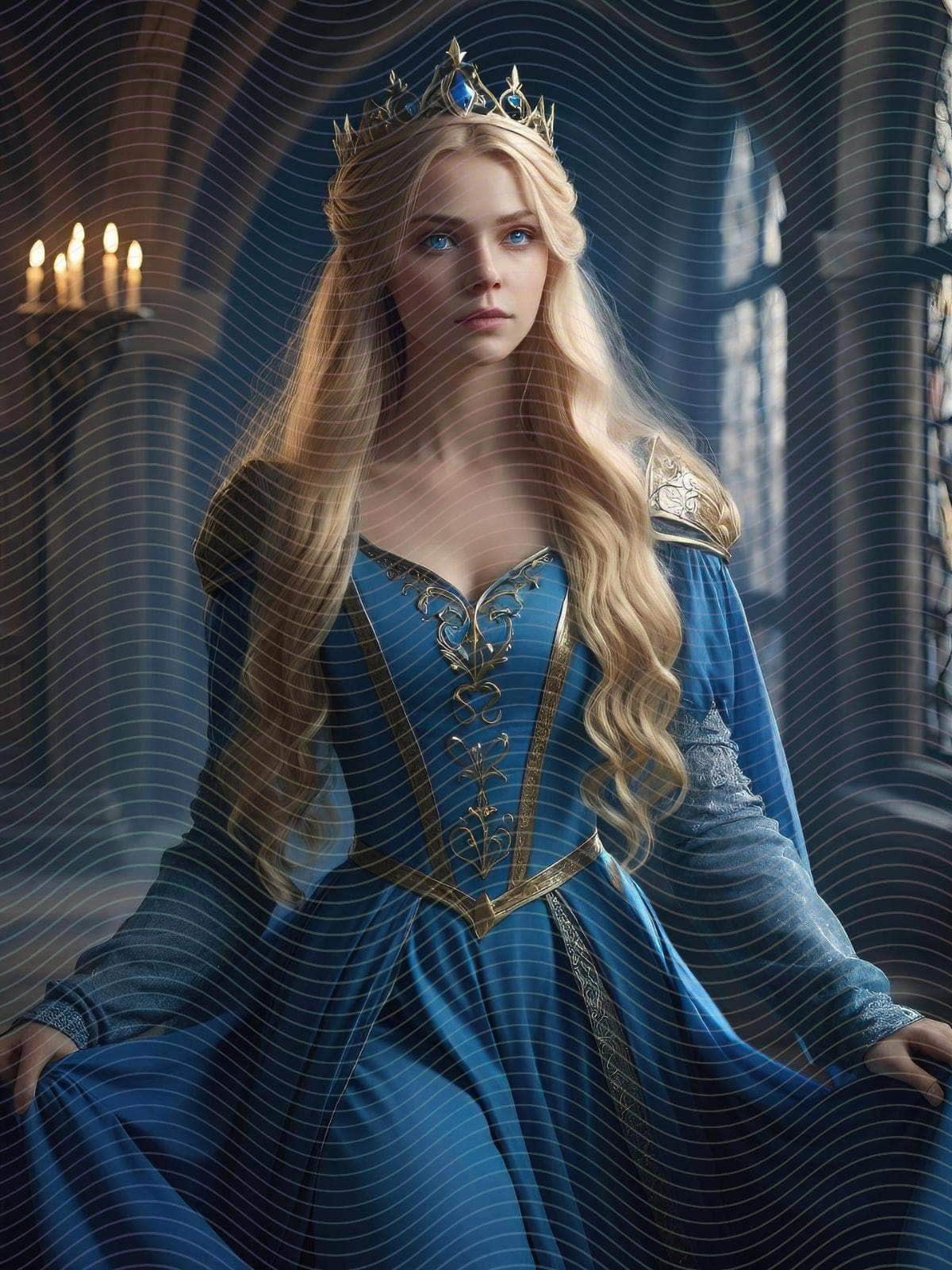 A Medieval Princess in a Castle