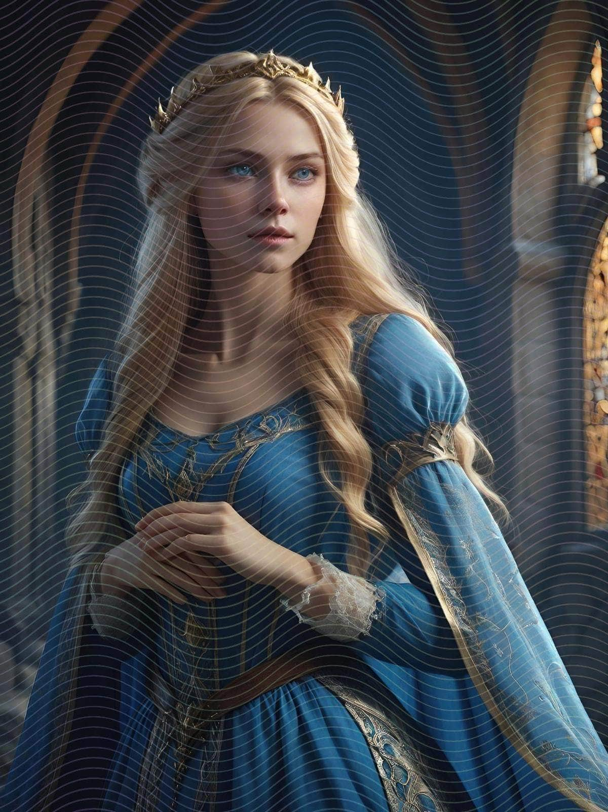 A Medieval Princess in a Castle