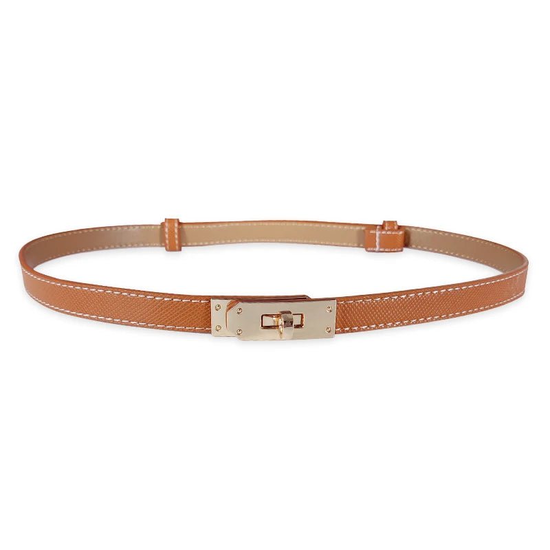 Adjustable Designer Belts for Women camel belt / 98x1.6cm