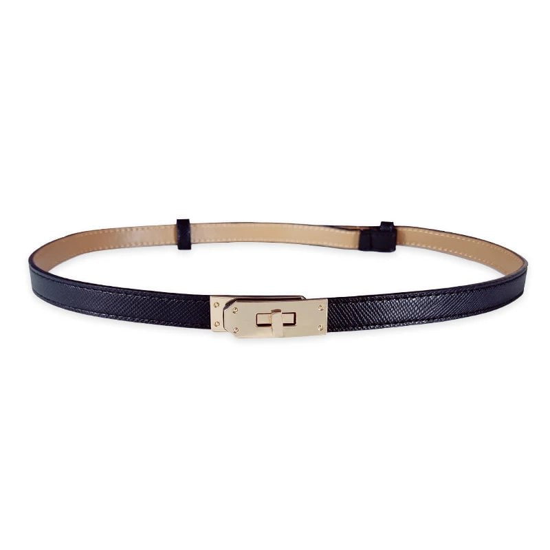 Adjustable Designer Belts for Women gold buckle / 98x1.6cm