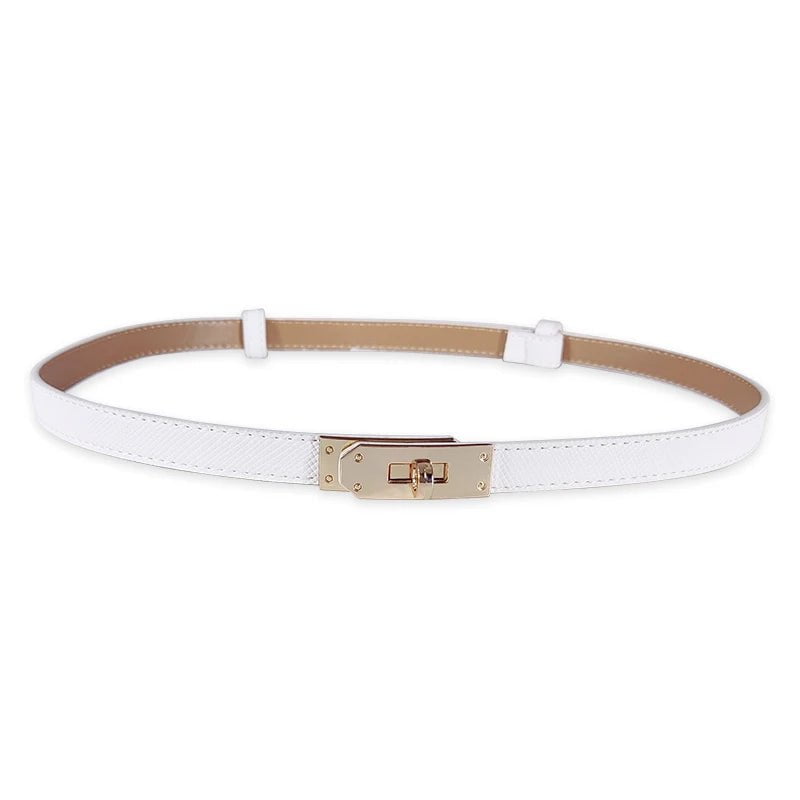 Adjustable Designer Belts for Women white belt / 98x1.6cm