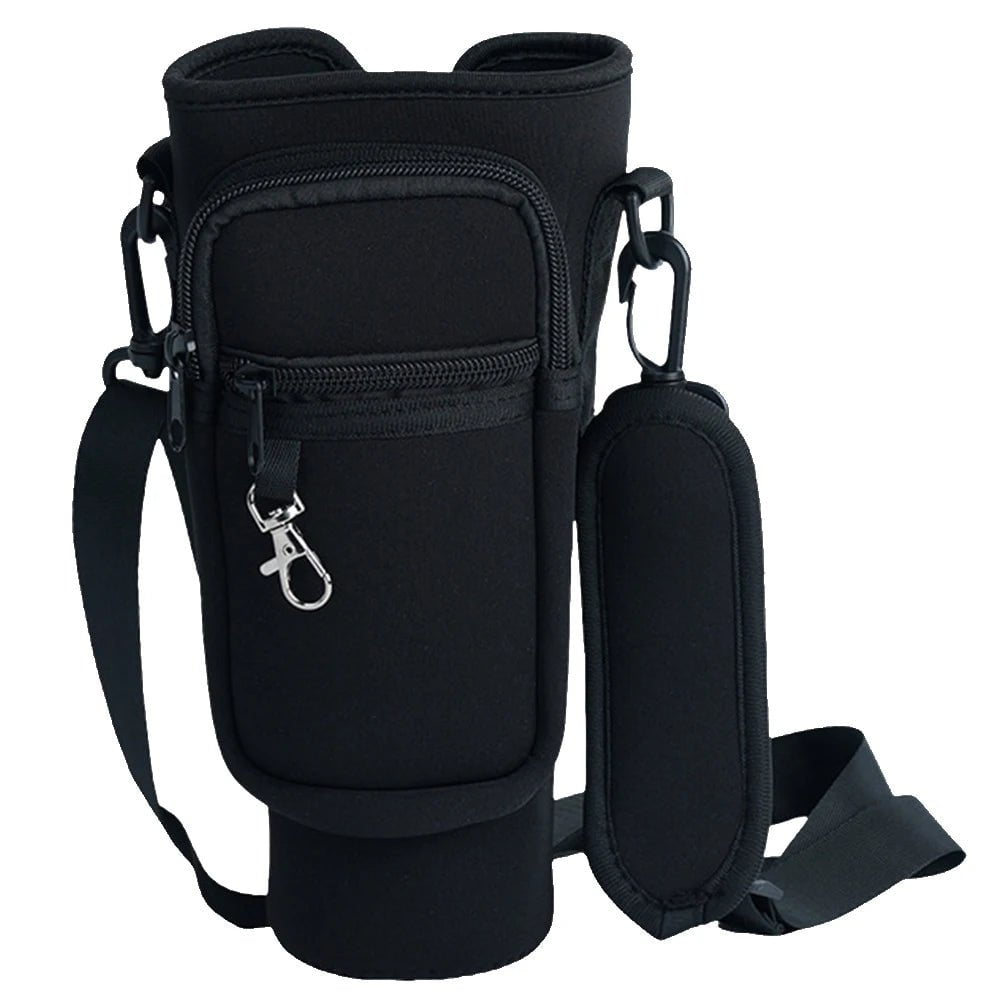 Adjustable Shoulder Strap Carrier Bag for 40 Oz Stanley Quencher Cup Black 1