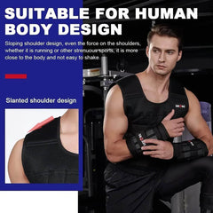 Adjustable Weight Training Suit: 20kg Empty Bag for Fitness Running Vest, Hand and Foot Strength Training