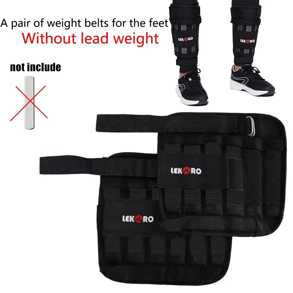 Adjustable Weight Training Suit: 20kg Empty Bag for Fitness Running Vest, Hand and Foot Strength Training Empty foot bag