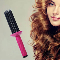 Air Volume Hair Fluffy Styling Curler Comb Red