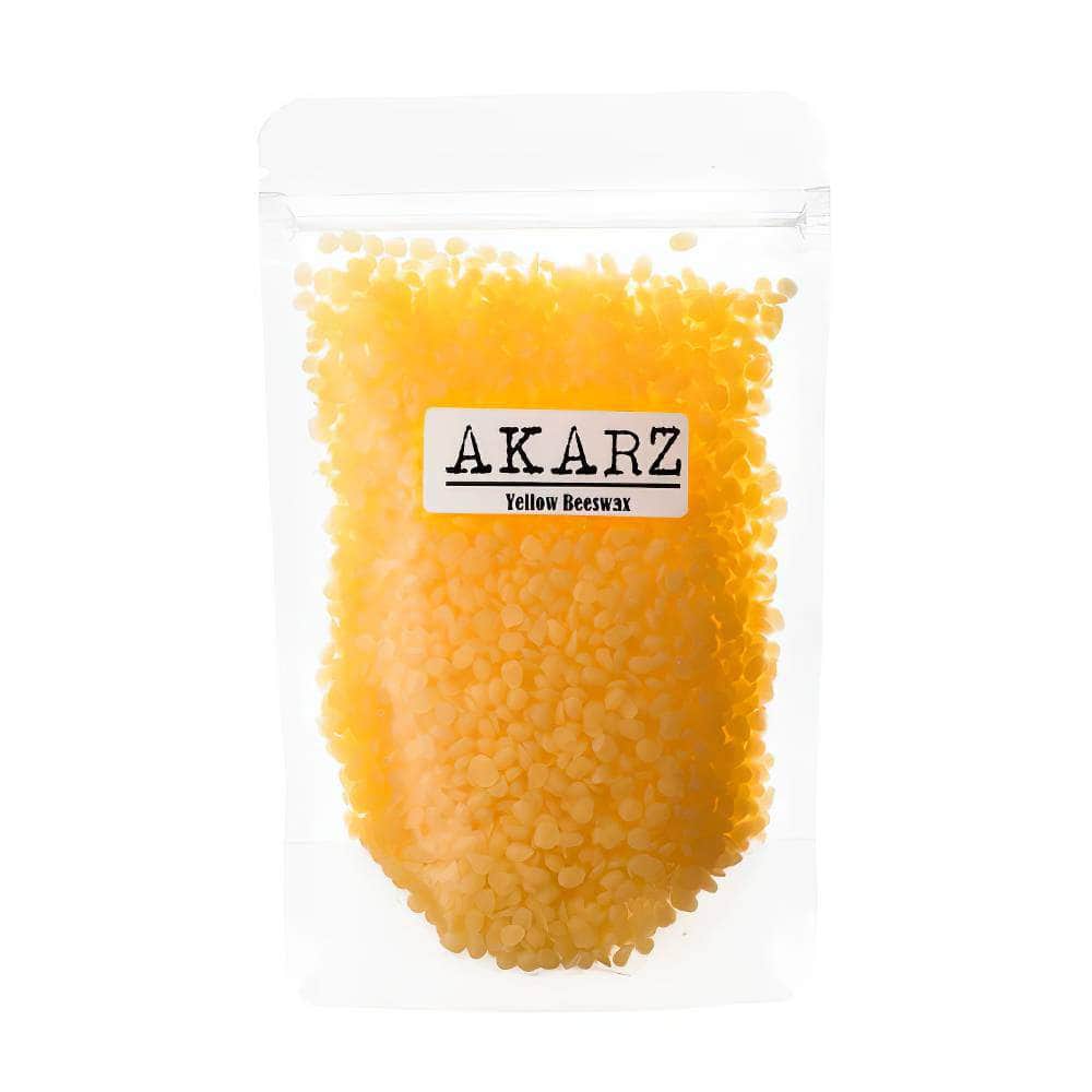 AKARZ™ 100% Organic Natural Pure Yellow Beeswax Pellet - Cosmetic Grade for Lipstick, Soap, Skin Care - DIY Raw Material 50G / CHINA