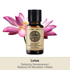 AKARZ™ Lotus Essential Oil: Aromatherapy for Delaying Senescence, Reduce Oil Secretion, Relaxation