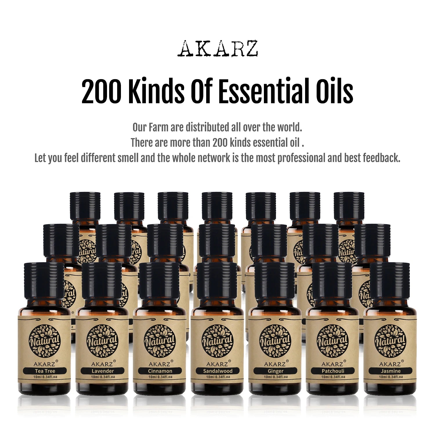 AKARZ™ Musk Essential Oil for Natural Aromatherapy: Nerve Relief, Mood Balance, Body and Face Care