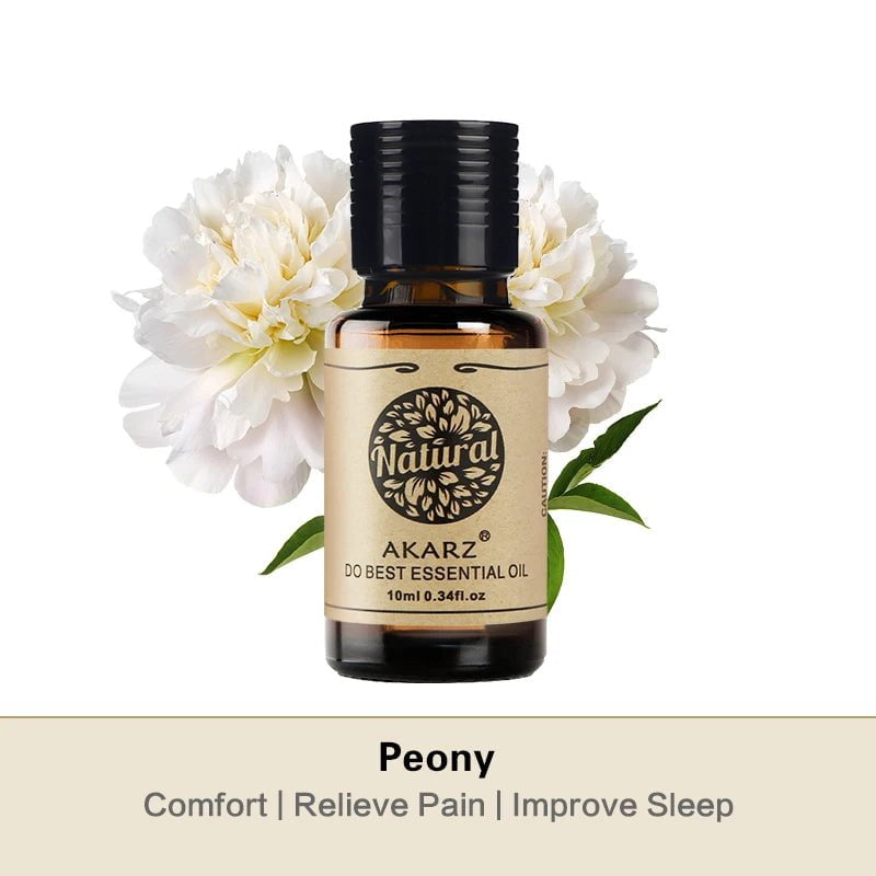 AKARZ™ Peony Essential Oil: Natural Aromatherapy for Moisture Retention, Skin Whitening, Air Purification, Antioxidant