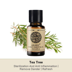 AKARZ™ Tea Tree Essential Oil: Natural Pure Plant Extracts for Organic Skin and Body Massage Care