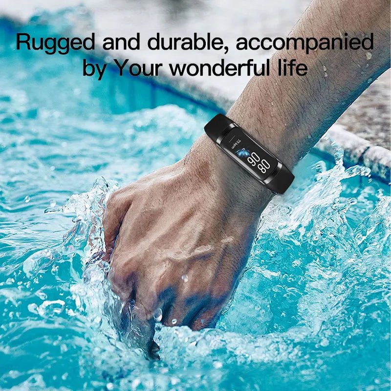 Amoled Smart Watch: Heart Rate, Blood Waterproof, Connected Smart Bracelet, Sport Fitness Tracker