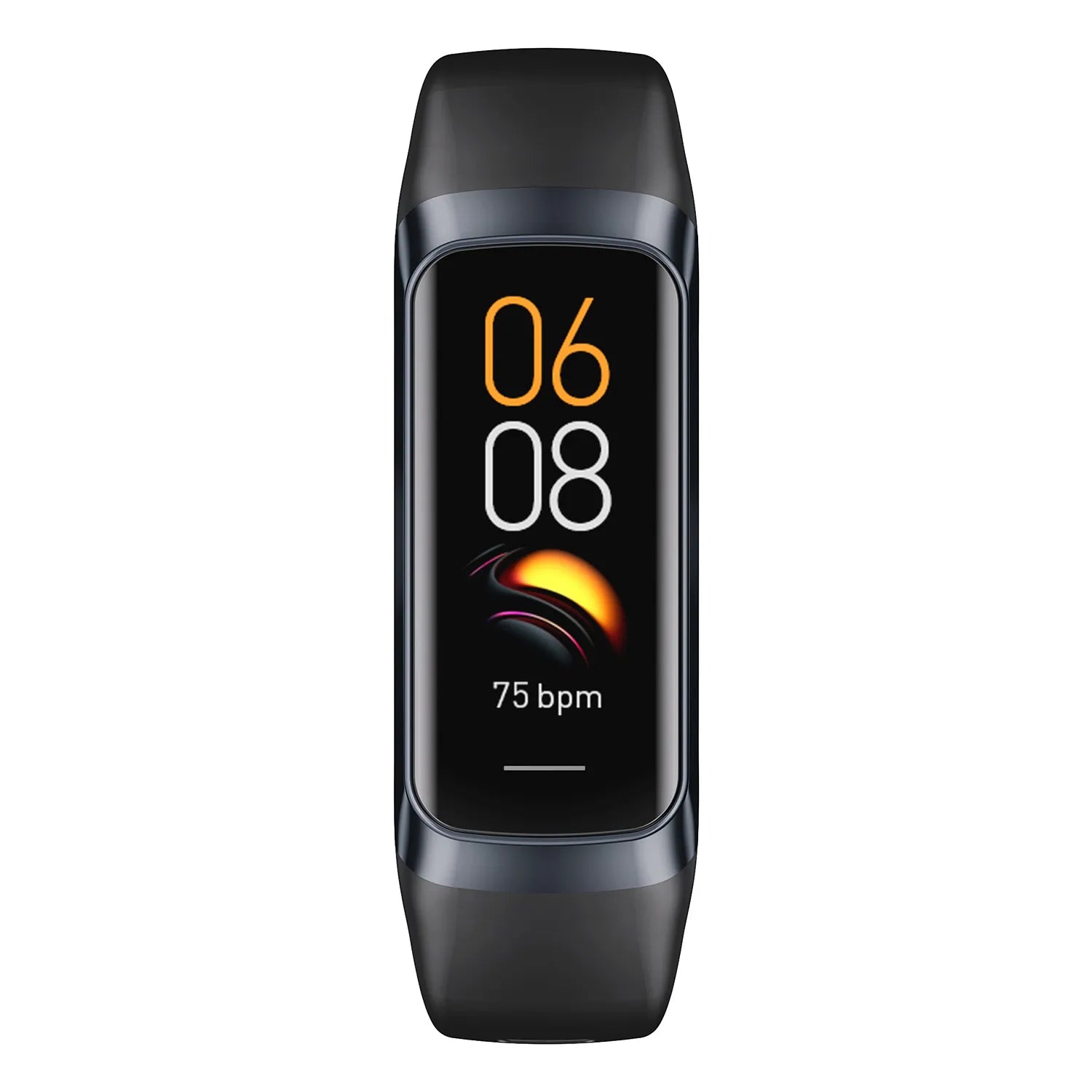 Amoled Smart Watch: Heart Rate, Blood Waterproof, Connected Smart Bracelet, Sport Fitness Tracker Black