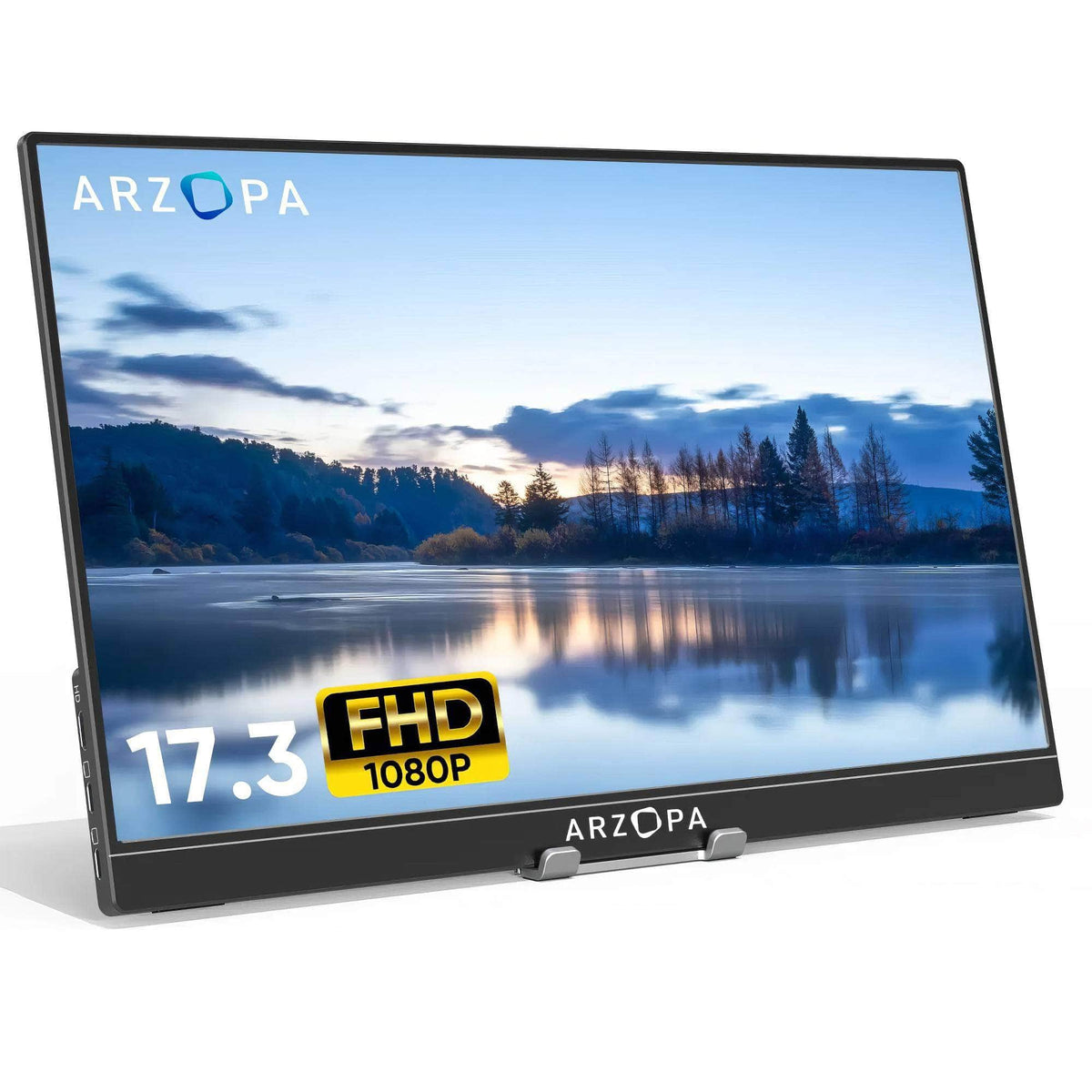 ARZOPA 17.3" FHD Portable Monitor - 1080p External IPS Display, USB-C, HDMI - Gaming Monitor for PC, Phone, Mac, Xbox, PS5, Switch 17.3 A1 MAX