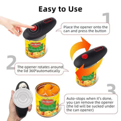 Automatic Electric Can Opener black