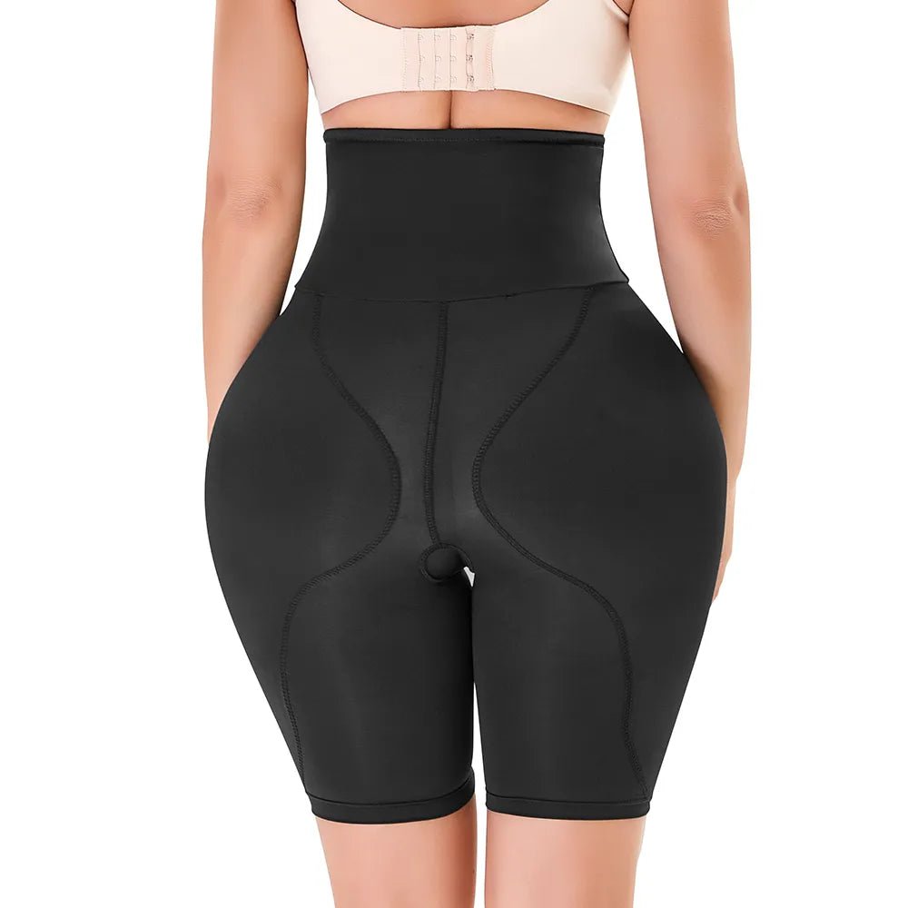 BBL Shorts Shapewear Butt Lifter Control Panties Body Shaper Fake Pad Foam Padded Hip Enhancer Female Shapewear Hourglass Body black / M