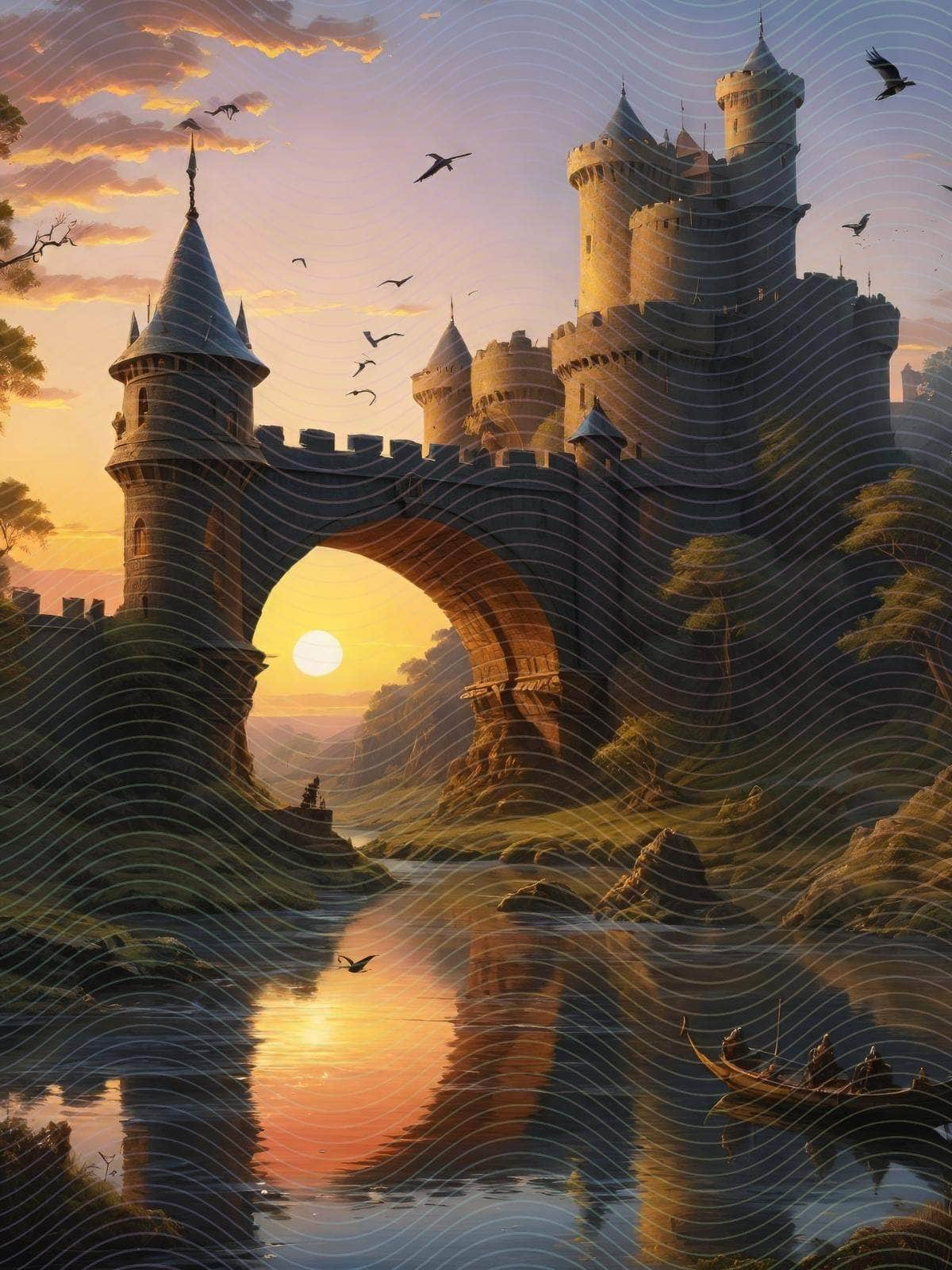 Beautiful Fantasy Medieval Castle