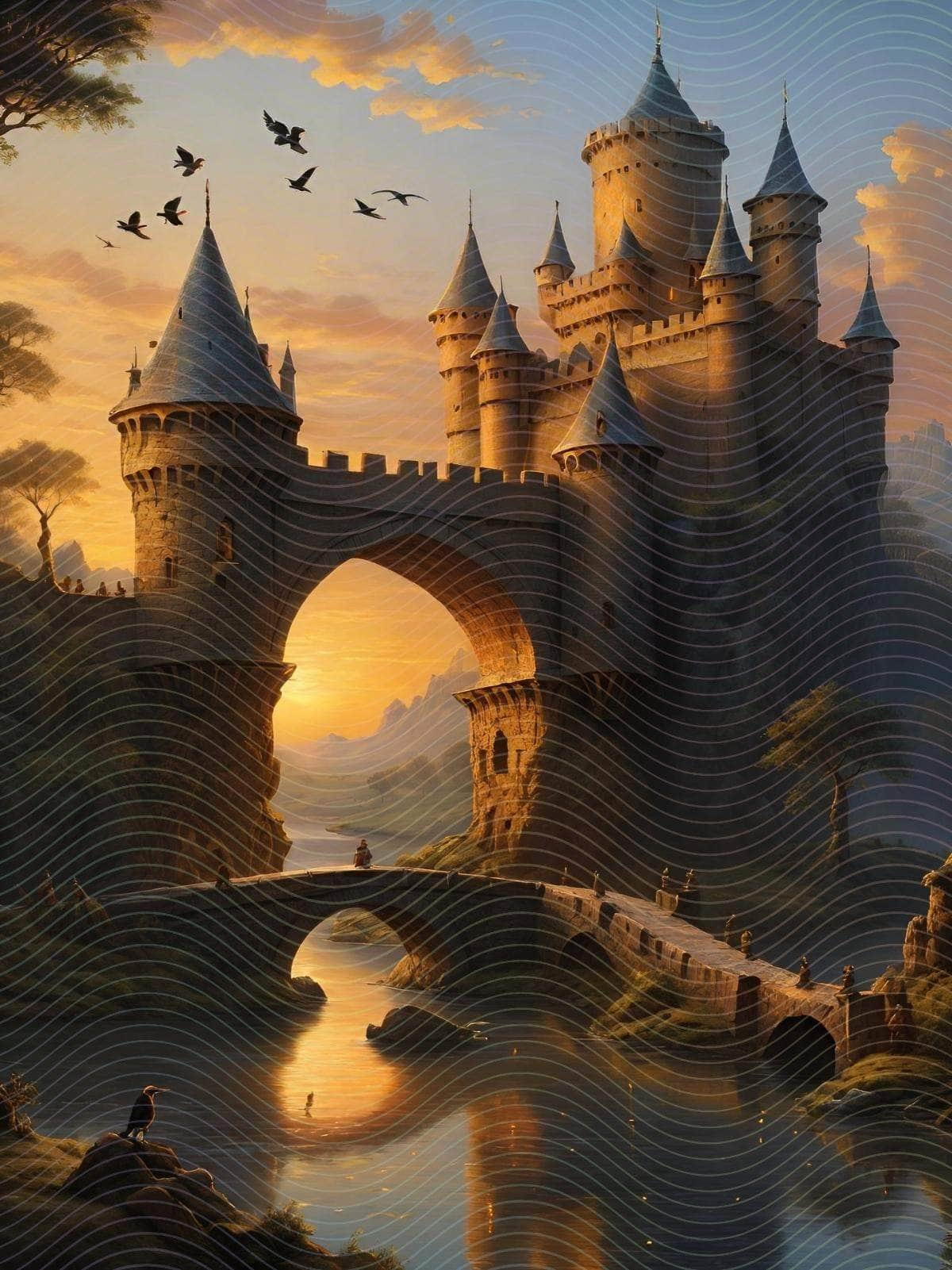 Beautiful Fantasy Medieval Castle