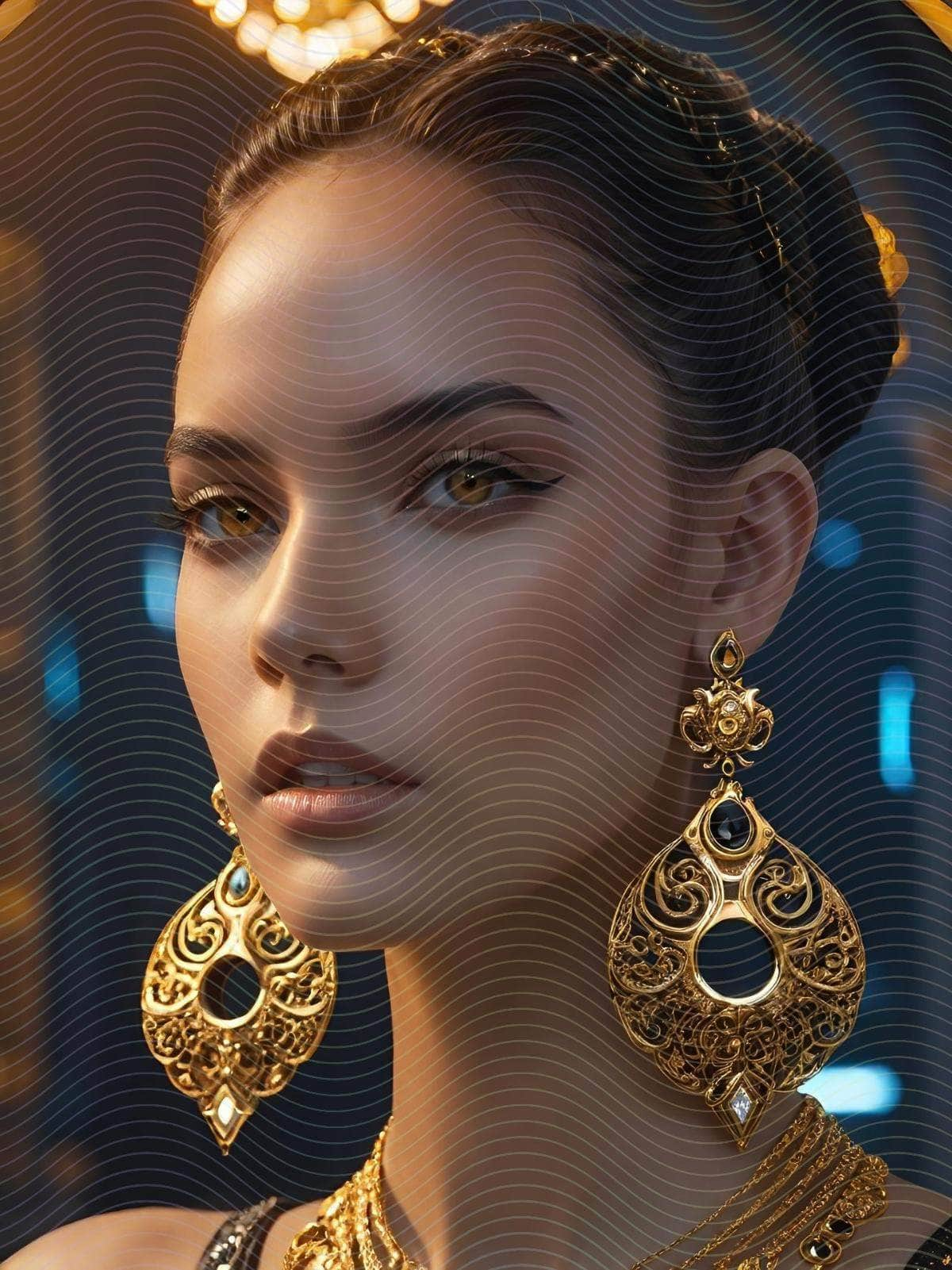 Behance Goddess Ornate Jewelry Portrait