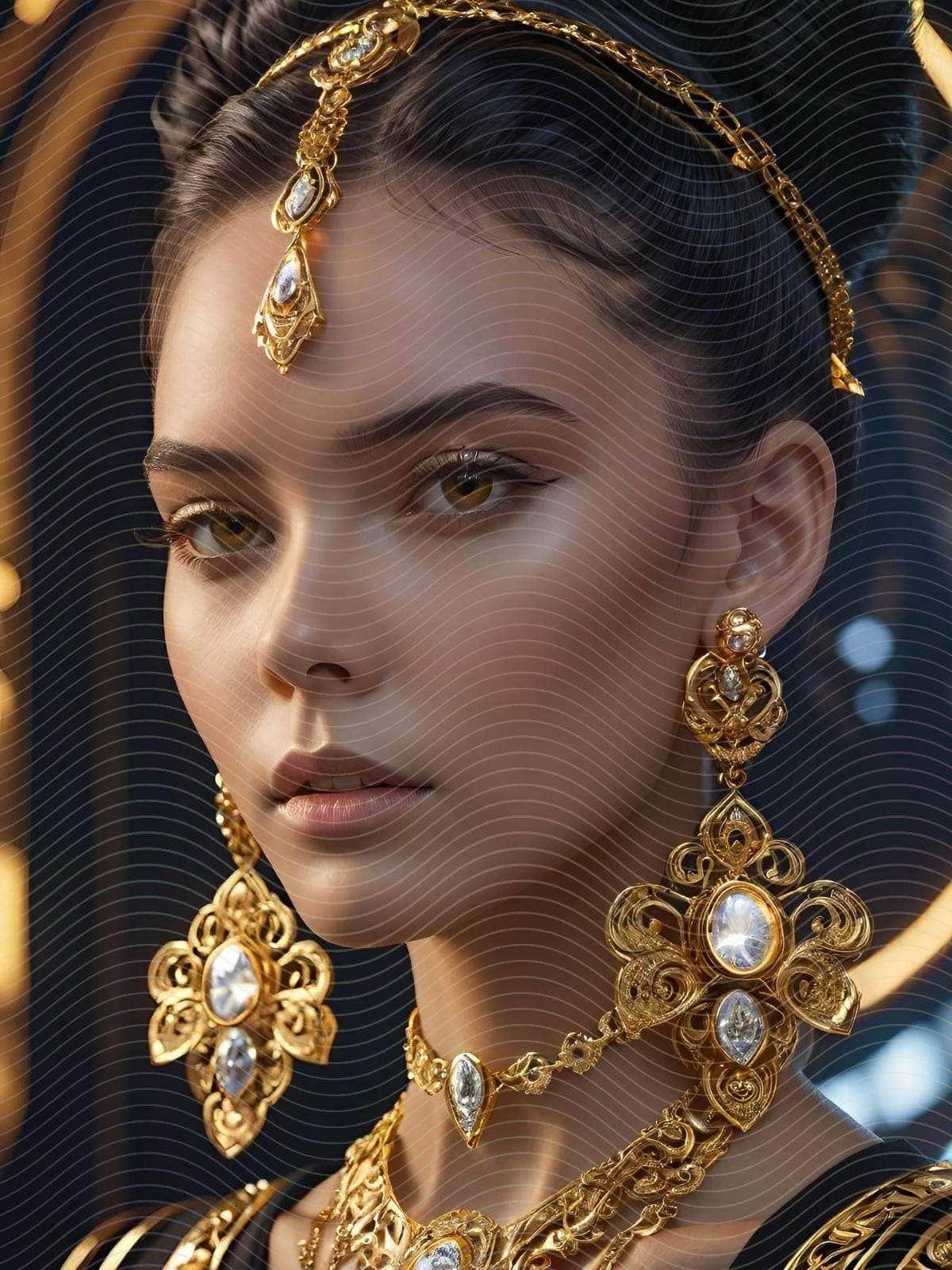 Behance Goddess Ornate Jewelry Portrait