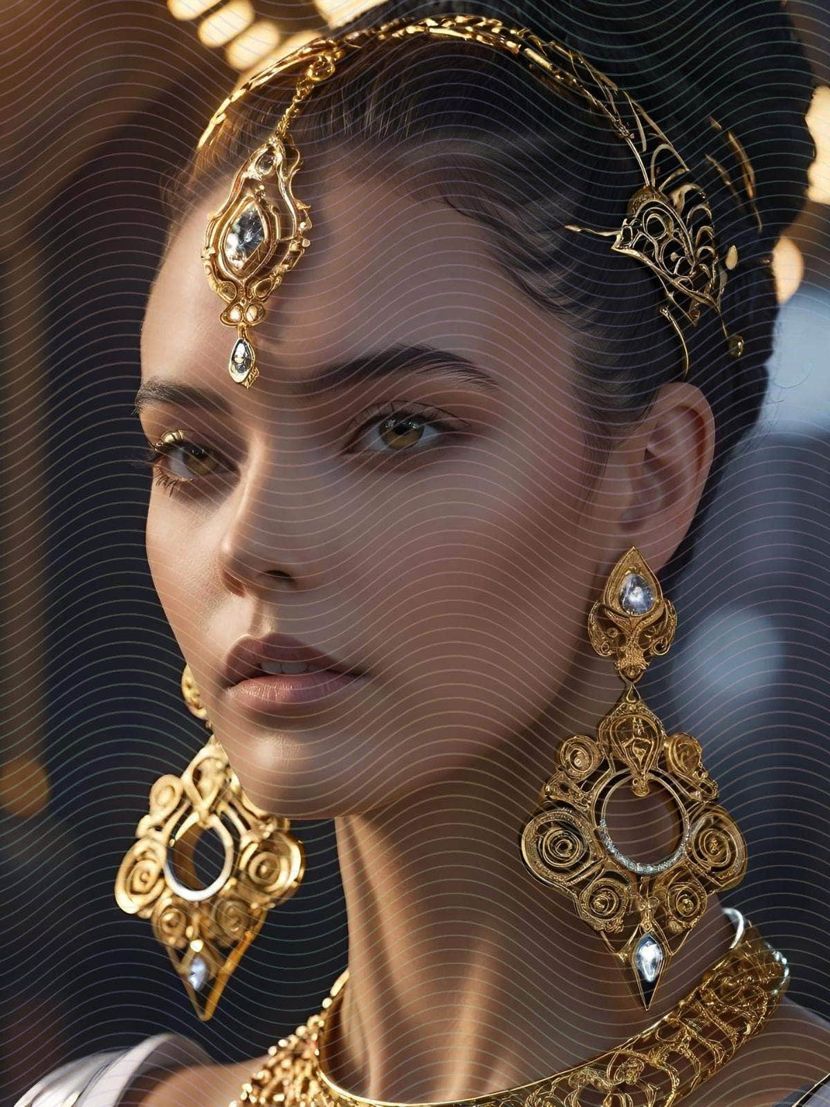 Behance Goddess Ornate Jewelry Portrait