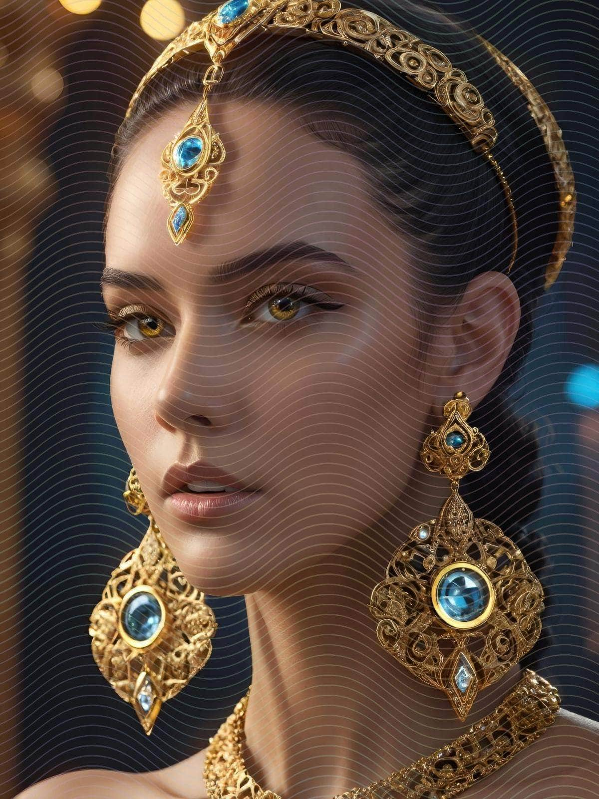 Behance Goddess Ornate Jewelry Portrait