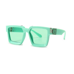 Big Frame Square Eyewear Green/Green / Resin
