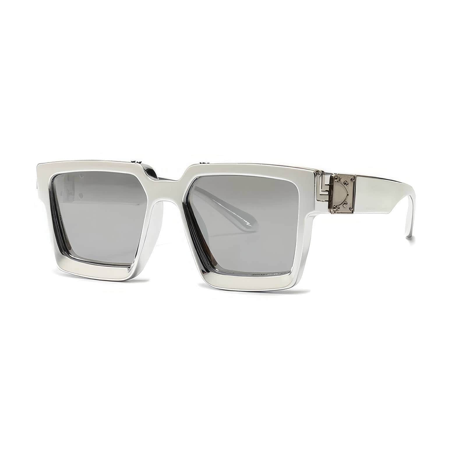 Big Frame Square Eyewear Silver/Silver / Resin