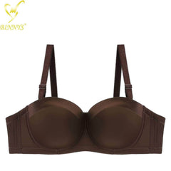 BINNYS Bra for Women: 38C, Strapless C Cup Without Straps, Half Cup, Sexy Underwear, Silicone, High-Quality Lingerie Ladies Bra