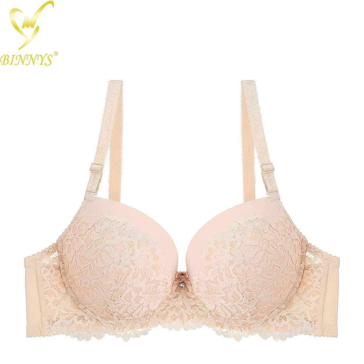 BINNYS D Cup Women's Sexy Strapless Bra: Thin Cup, Plus Size, Breathable Lace, Underwire Women Bra