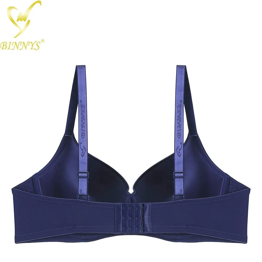 Binnys Women's Bra: E Cup, Top Full Cup, Sexy High Quality, Plus Size Big Cup, Solid Nylon Underwire