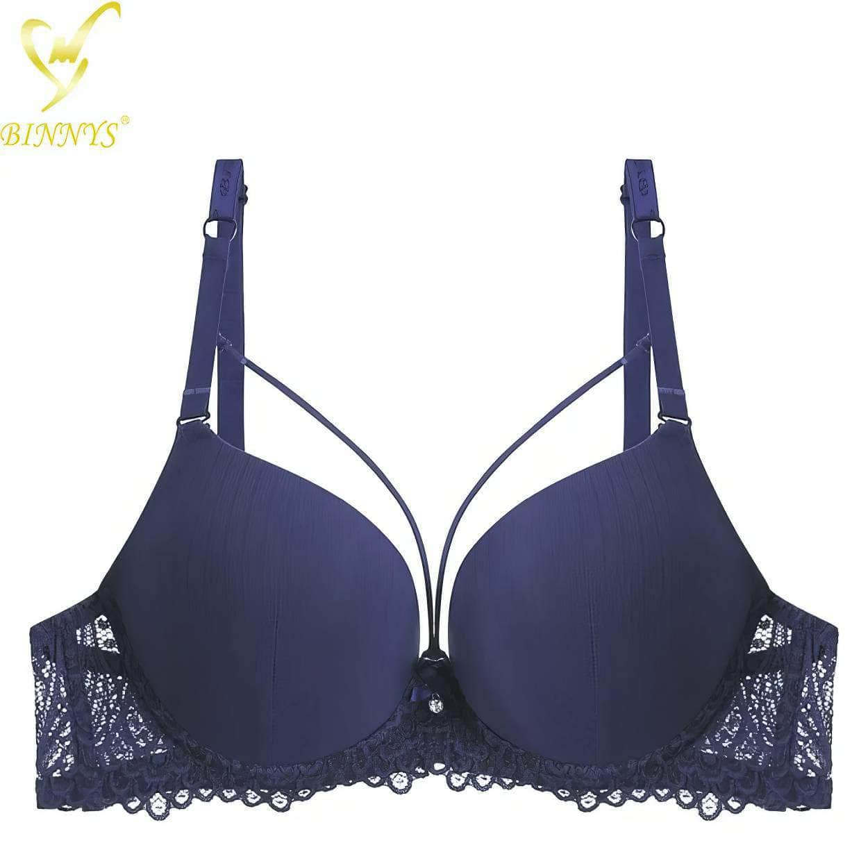 BINNYS Women's Bra: Sexy B Cup, Adjusted Straps, Premium Fancy Underwire Bra