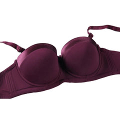 BINNYS Women's C Cup Bras: Comfortable Underwire, High-Quality Silicone Half Cup, Nylon Ladies Underwear